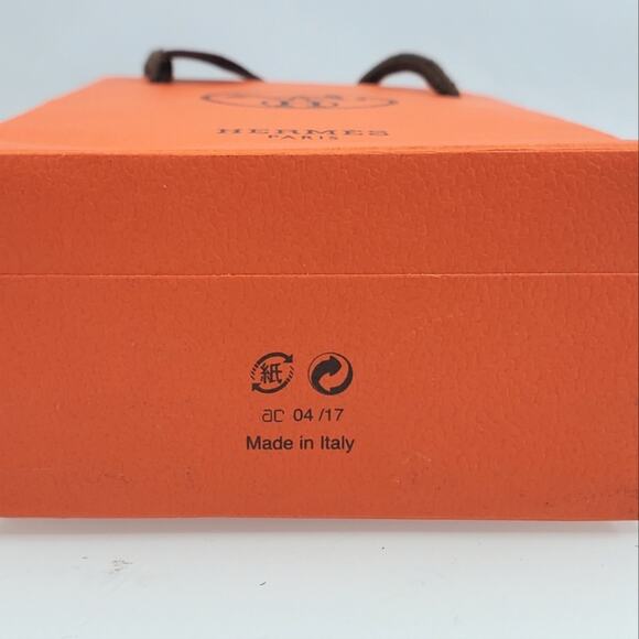 AUTHENTIC HERMES Orange Shopping Gift Bag - Picture 5 of 5